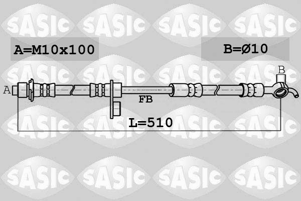 SASIC stabdžių žarnelė 6606141