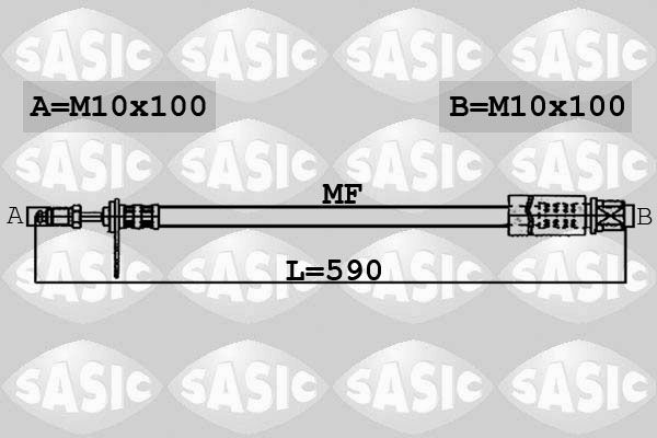 SASIC Тормозной шланг 6606148