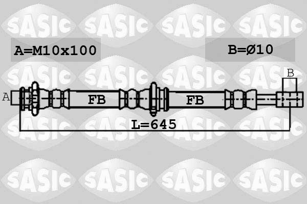 SASIC stabdžių žarnelė 6606159