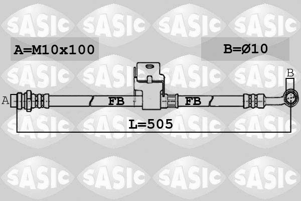 SASIC Тормозной шланг 6606165