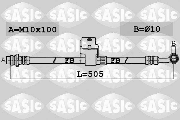 SASIC stabdžių žarnelė 6606165