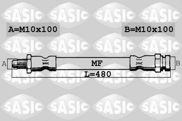 SASIC Тормозной шланг 6606217