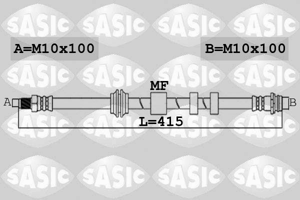 SASIC Тормозной шланг 6606221