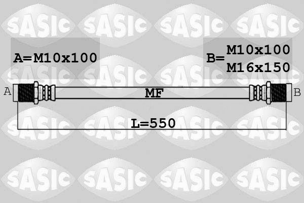 SASIC Тормозной шланг 6606235