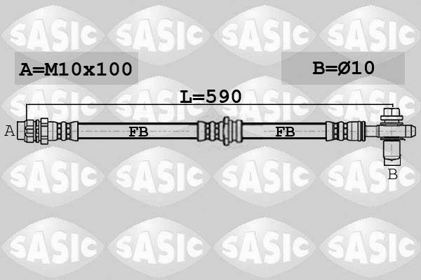 SASIC stabdžių žarnelė 6606254