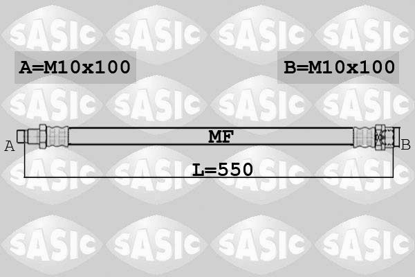 SASIC Тормозной шланг 6606255