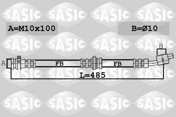 SASIC Тормозной шланг 6606257