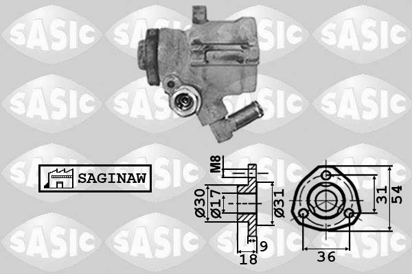 SASIC hidraulinis siurblys, vairo sistema 7076008