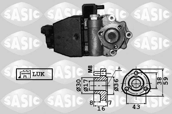 SASIC hidraulinis siurblys, vairo sistema 7076032