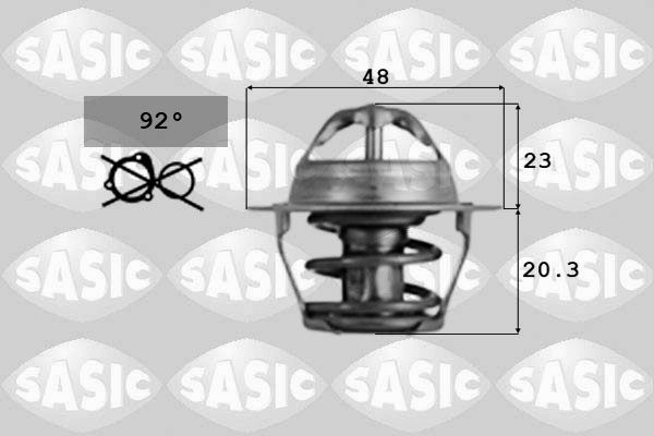 SASIC termostatas, aušinimo skystis 9000389