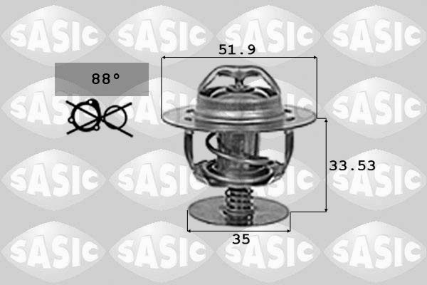 SASIC Термостат, охлаждающая жидкость 9000719