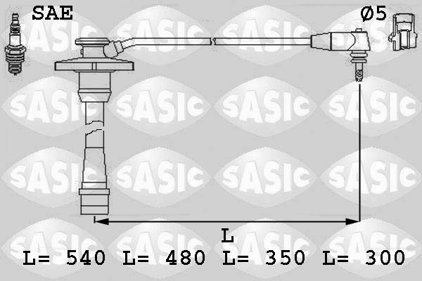 SASIC uždegimo laido komplektas 9286001