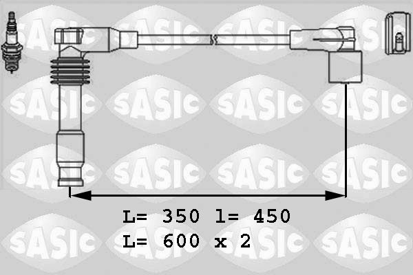 SASIC Комплект проводов зажигания 9286027