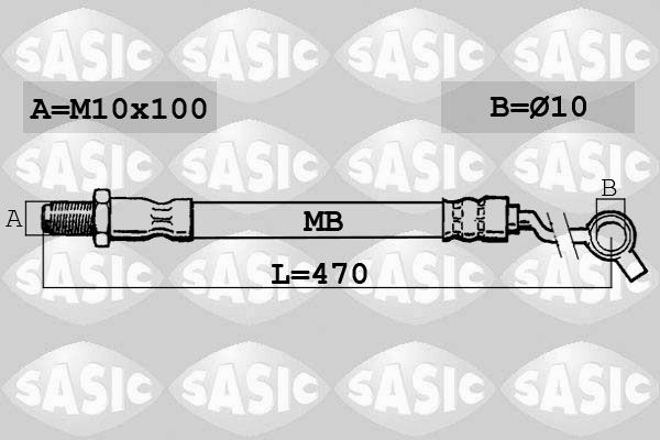 SASIC stabdžių žarnelė SBH6317