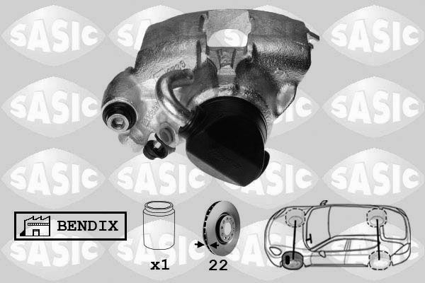 SASIC Тормозной суппорт SCA0098