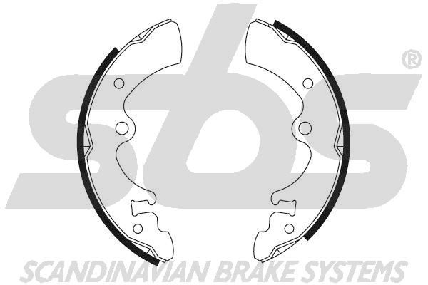 SBS Комплект тормозных колодок, стояночная тормозная с 18492722341