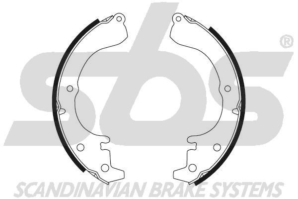 SBS Комплект тормозных колодок, стояночная тормозная с 18492745351