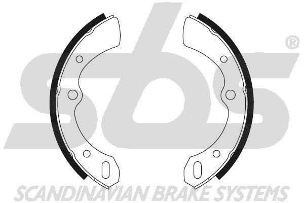 SBS Комплект тормозных колодок, стояночная тормозная с 18492751454