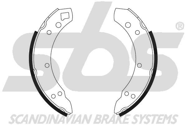 SBS Комплект тормозных колодок, стояночная тормозная с 18492799037