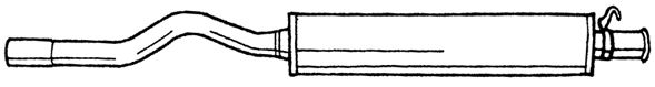 SIGAM Средний глушитель выхлопных газов 10409
