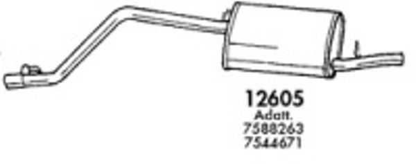 SIGAM Глушитель выхлопных газов конечный 12605