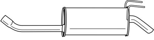 SIGAM Глушитель выхлопных газов конечный 13650