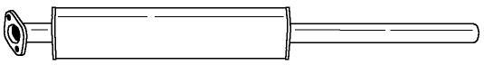 SIGAM Средний глушитель выхлопных газов 26409