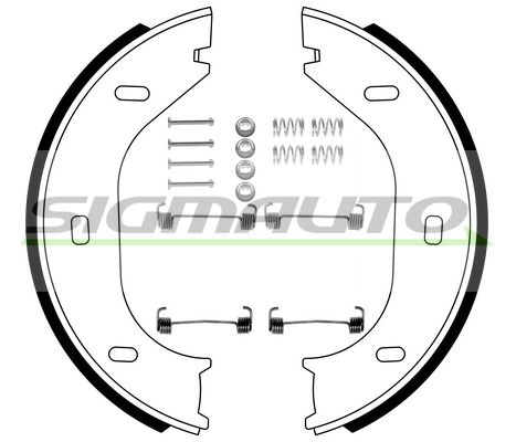 SIGMAUTO Комплект тормозных колодок, стояночная тормозная с 1018-1