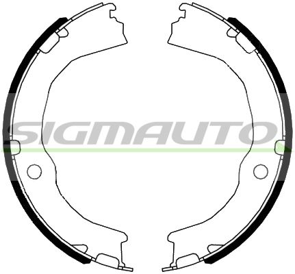 SIGMAUTO Комплектующие, тормозная колодка SK0513