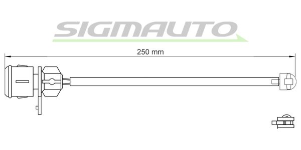 SIGMAUTO Сигнализатор, износ тормозных колодок WI0623
