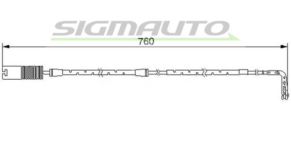 SIGMAUTO Сигнализатор, износ тормозных колодок WI0639