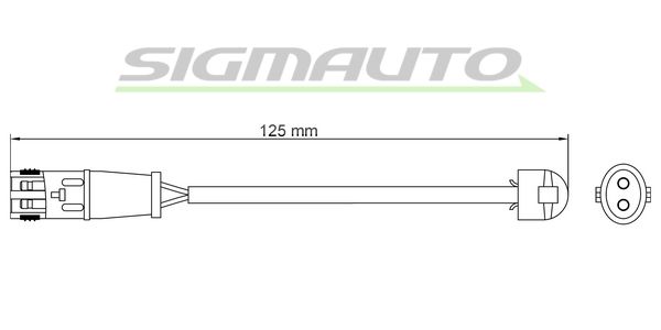 SIGMAUTO Сигнализатор, износ тормозных колодок WI0685