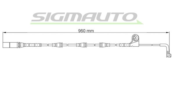 SIGMAUTO Сигнализатор, износ тормозных колодок WI0692