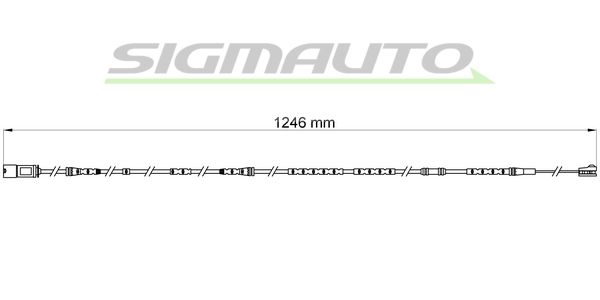 SIGMAUTO įspėjimo kontaktas, stabdžių trinkelių susidėvėjim WI0751