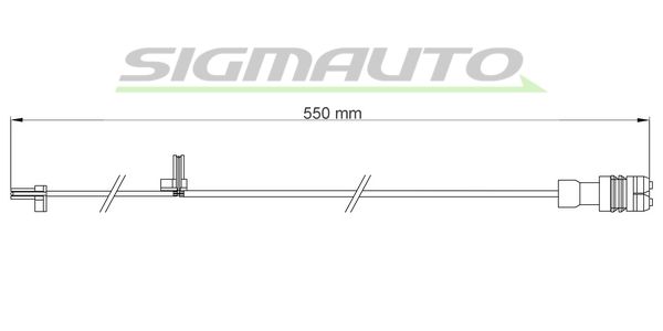 SIGMAUTO Сигнализатор, износ тормозных колодок WI0763