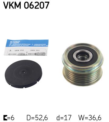 SKF Механизм свободного хода генератора VKM 06207