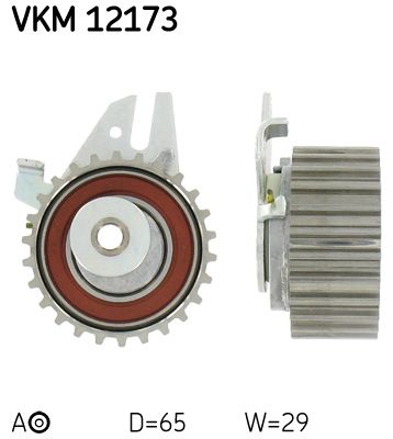 SKF įtempiklio skriemulys, paskirstymo diržas VKM 12173