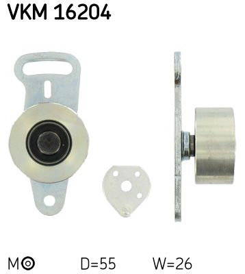 SKF įtempiklio skriemulys, paskirstymo diržas VKM 16204