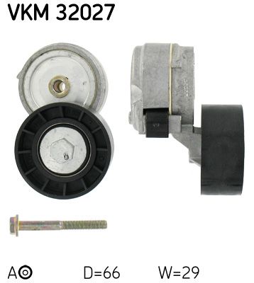 SKF Натяжной ролик, поликлиновой ремень VKM 32027