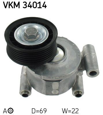 SKF Натяжной ролик, поликлиновой ремень VKM 34014