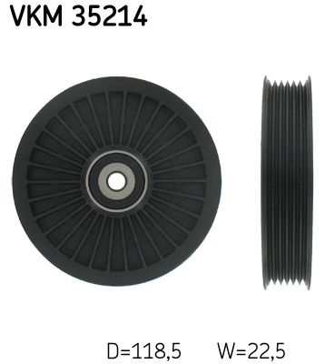 SKF kreipiantysis skriemulys, V formos rumbuotas dirža VKM 35214