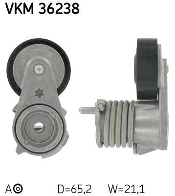 SKF Натяжной ролик, поликлиновой ремень VKM 36238