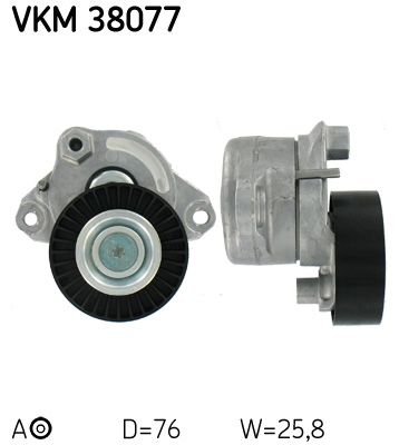 SKF Натяжной ролик, поликлиновой ремень VKM 38077