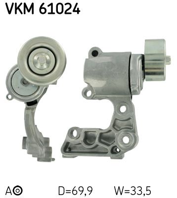 SKF Натяжной ролик, поликлиновой ремень VKM 61024