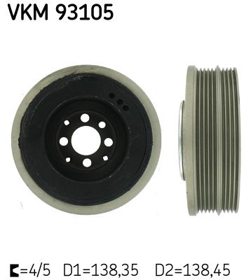 SKF skriemulys, alkūninis velenas VKM 93105