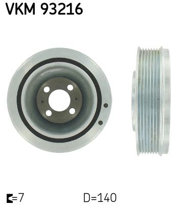 SKF Ременный шкив, коленчатый вал VKM 93216