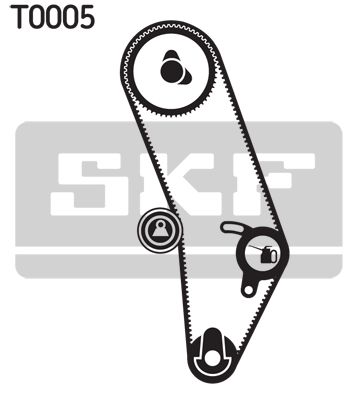 SKF paskirstymo diržo komplektas VKMA 01000