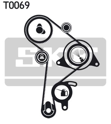 SKF Комплект ремня ГРМ VKMA 01016