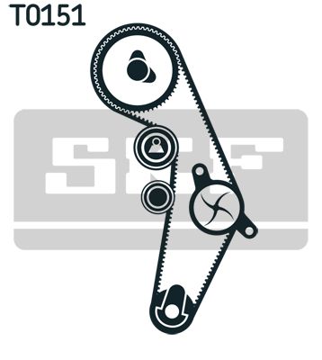 SKF paskirstymo diržo komplektas VKMA 01018