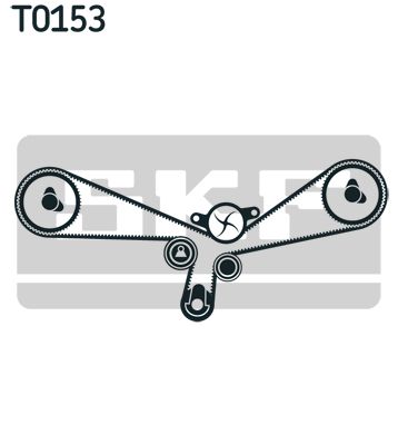 SKF paskirstymo diržo komplektas VKMA 01202